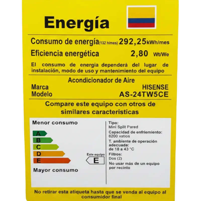 Aire Acondicionado Hisense Perla 24.000 BTU Inverter 220V - Imagen 3