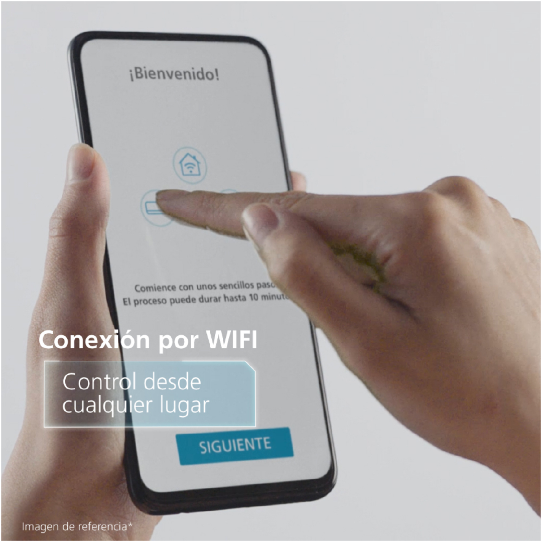 Wifi-MMI12CDMCCC10-Aire Acondicionado Mabe Minisplit 12.000 BTU 220V Inverter (Negro)
