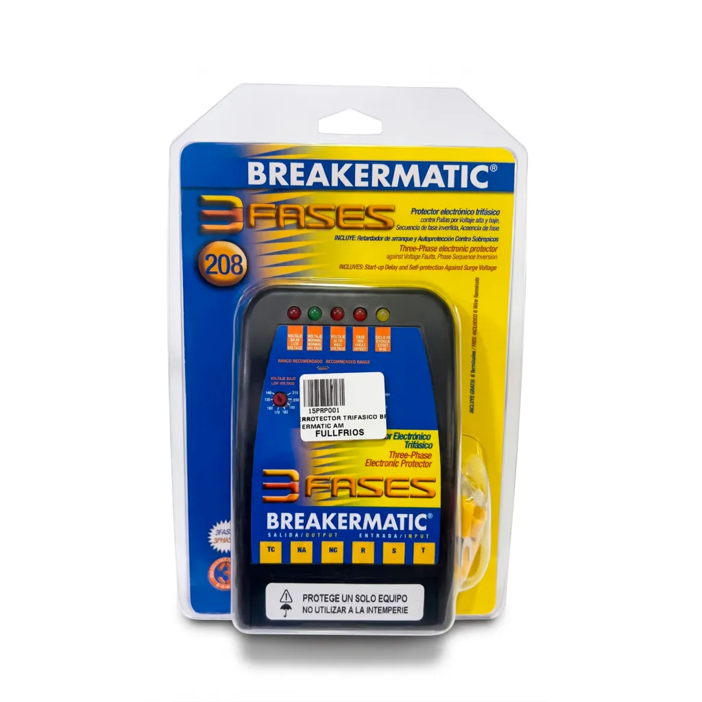 Protector Trifasico Breakermatic Amarillo 230V