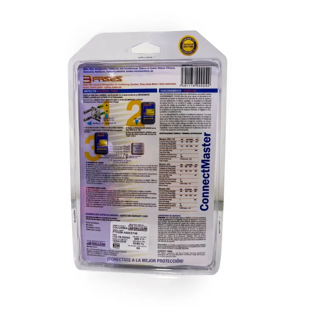 Protector Trifasico Breakermatic Amarillo 230V - Imagen 2