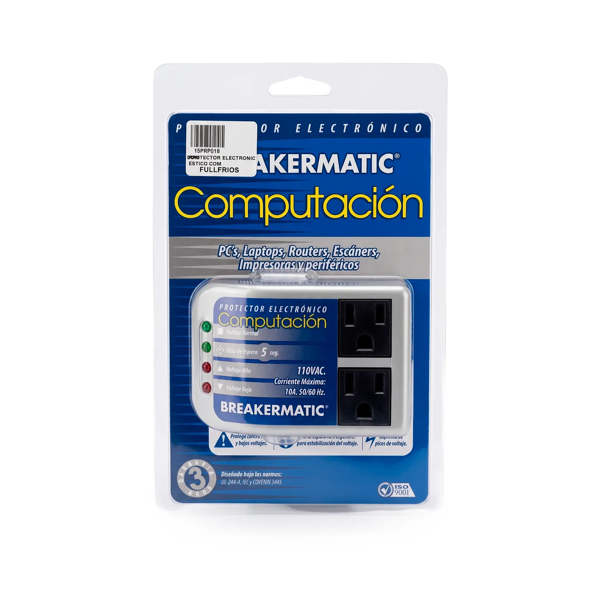 Protector Electronico Domestico Computador 110V Breakermatic