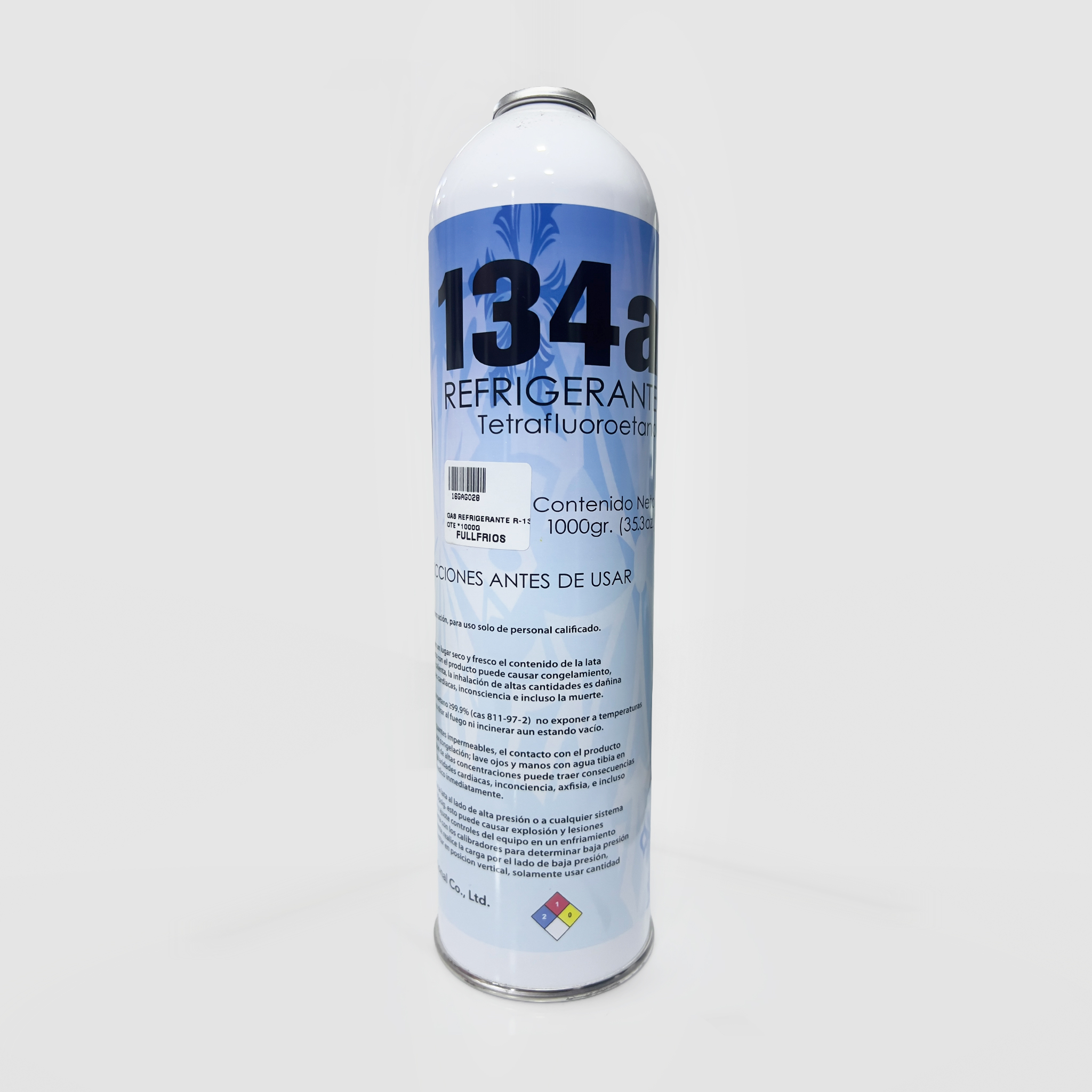Gas Refrigerante R-134A Pote *1000Gr